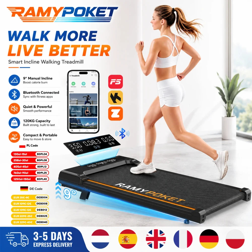 Foldable Incline Walking Pad
